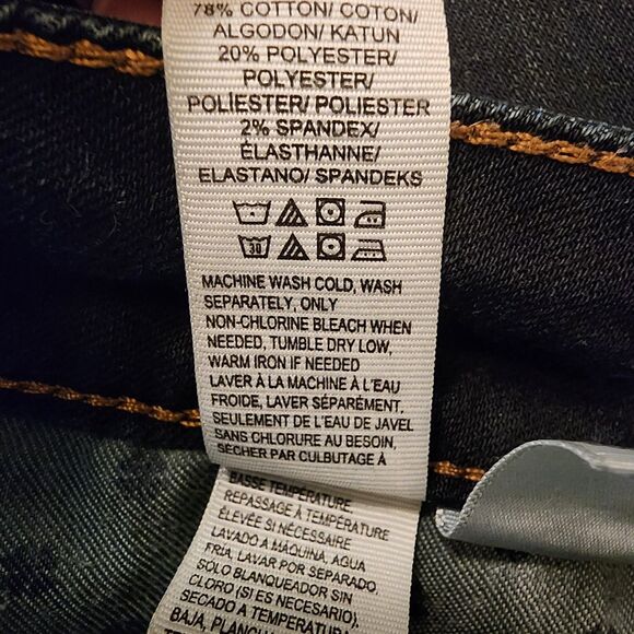 Lucky Brand Women Lolita Skinny Cuffed Jeans Dark Wash Low Rise Size 2/26R - Picture 7 of 11